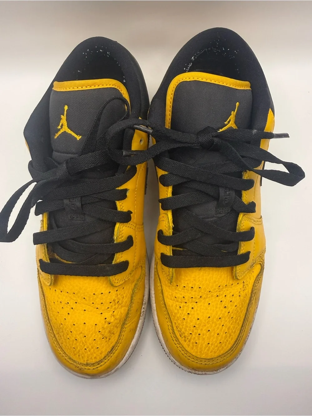Nike Air Jordan Low Top Sneaker in Yellow and Black